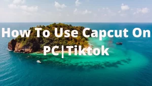 How to use Capcut App on Pc/Tiktok 2024