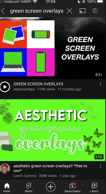 green screen capcut